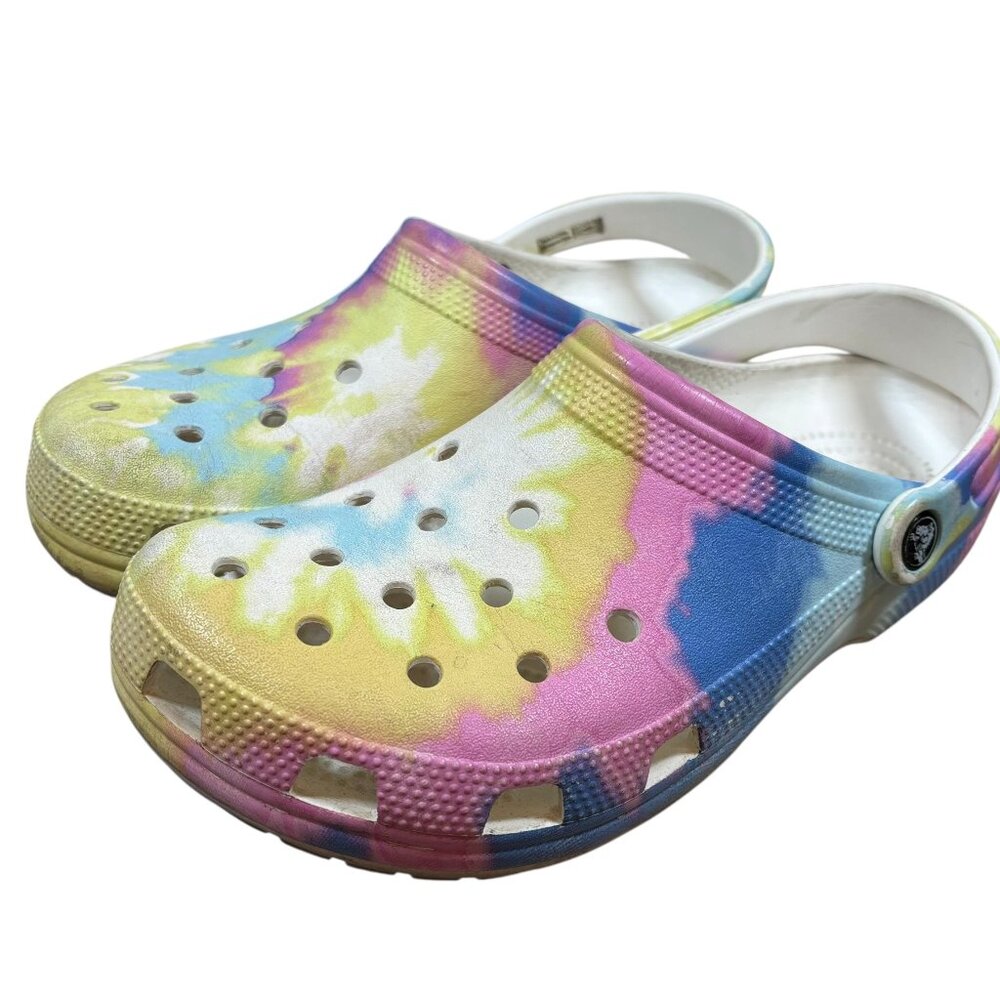 Crocs Classic Out Of This World Clogs - Pastel Tie Dye Women's Size 10